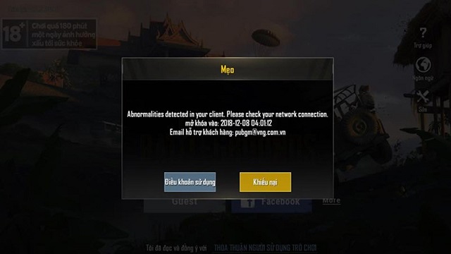 Chơi Pubg mobile bị văng lỗi do đâu?